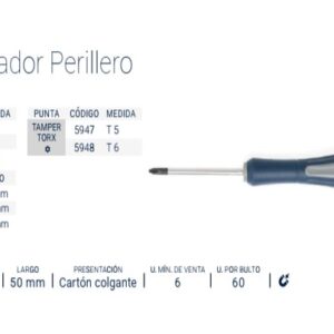 DESTORNILLADOR ELECTRÓNICA PL (-) 1.5 (50mm) [ 6 unid]