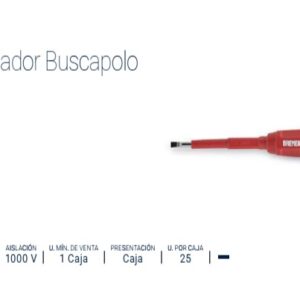 DESTORNILLADOR BUSCAPOLO PLANO (1.000 Volts) BREMEN® [12 unid]