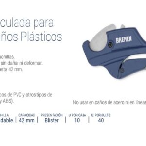 TIJERA ART.BREMEN® p/CAÑO de PVC hasta 42mm NEW