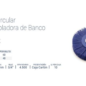 CEPILLO CIRC. ABRASIVO 6" (P/Am. de Banco) BREMEN®