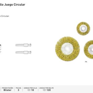 CEPILLO WEMBLEY JGO. CIRCULAR 3 PZS. 1" 1-1/2" - 2"