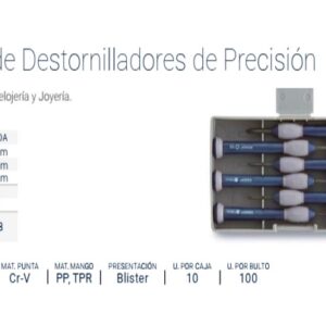 DESTORNILLADOR BREMEN® RELOJERO JGO. 6 PZS.(PH.0 PH.1 SL1,4 SL2,0 SL 2,4 IPHONE T08)
