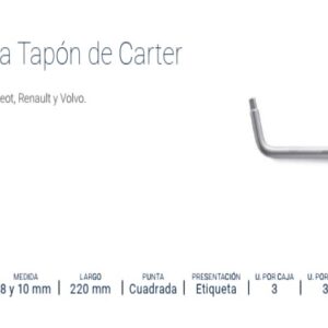 LLAVE PARA TAPÓN DE CARTER 8-10mm BREMEN®