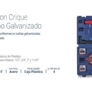 TERRAJA con CRIQUE 1/2 a 1-1/4" para CAÑO GALVANIZADO BREMEN®