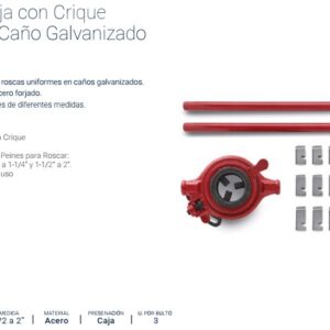 TERRAJA con CRIQUE 1/2 a 2" para CAÑO GALVANIZADO BREMEN®