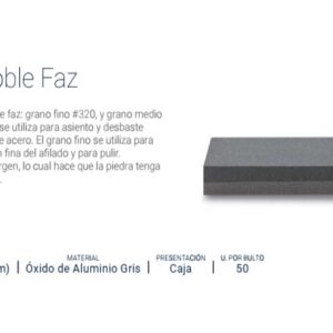 PIEDRA DOBLE FAZ 8" [OXIDO DE ALUMINIO] BREMEN®