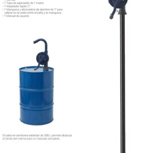 BOMBA MANUAL para TRASVASAR LIQUIDO [22L x min] BREMEN®