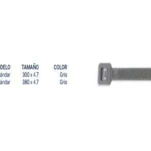 PRECINTO Nylon BREMEN® Std.GRIS 300x4.7(x100)