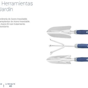 KIT de HERRAMIENTAS para JARDÍN - 3 Pzs [Pala, Pala p/trasplantar & Escardillo] BREMEN®