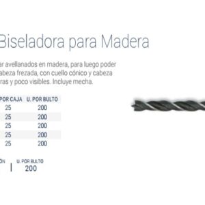 Mecha Biseladora p/Madera 8mm BREMEN®