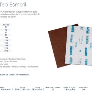 Tela Esmeril [Grano 36] x 25 uni BREMEN®