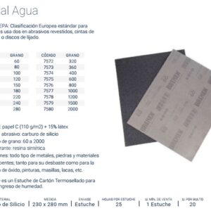 Lija al Agua [Grano 1000] x 25 uni BREMEN®