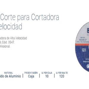 DISCO DE CORTE BREMEN®  3" (p/cortadora de alta velocidad) [ 10 unid]