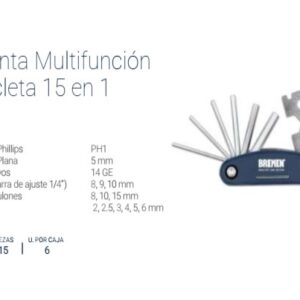 Herramienta Multifunción Plegable - 15 en 1 BREMEN®