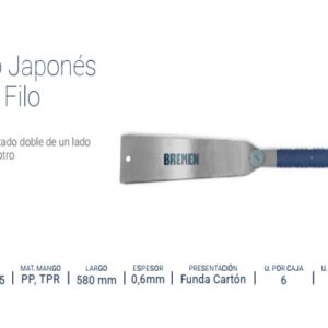 SERRUCHO JAPONÉS DOBLE FILO BREMEN®