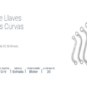 JUEGO DE LLAVES ESTRIADAS CURVAS TIPO S (5 PZS) BREMEN®