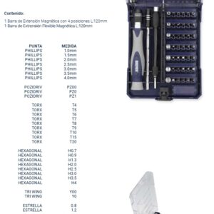 JUEGO DE PUNTAS DE PRECISIÓN (45 PZS) BREMEN®