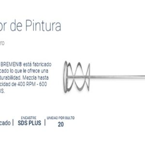 MEZCLADOR DE PINTURA SDS PLUS 120 x 600 mm BREMEN®