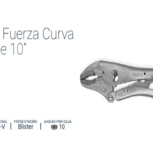 PINZA DE FUERZA MORDAZA CURVA 10" 2 POSICIONES BREMEN®