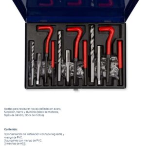 JUEGO DE INSERTOS PARA ROSCAS x 88Pzs BREMEN®
