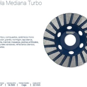 MUELA DIAMANTADA TURBO 4" BREMEN®