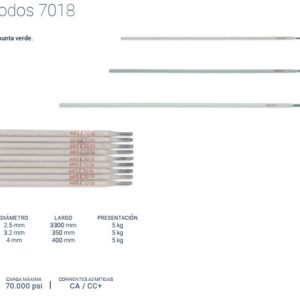 ELECTRODO E7018 BREMEN® 3.2mm x 350mm x 5 Kgr
