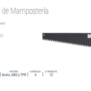SERRUCHO DIENTE DE WIDIA 27" (34 Dientes) BREMEN®