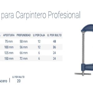 PRENSA G DE FUNDICION 3" BREMEN®