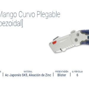 CUCHILLA METALICA RETRACTIL PLEGABLE (3 FILOS) BREMEN®