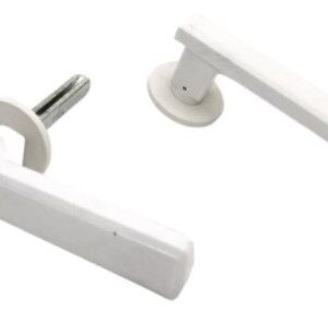 MANIJA DOBLE BALANCIN PVC BLANCO CAJA DE 12 UNIDAD