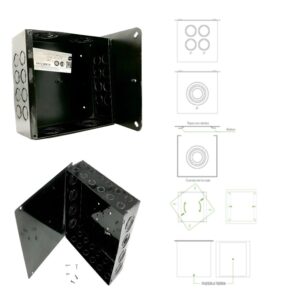 CAJA DE DERIVACIÓN CHAPA N°20 PROFUNDIDAD (0,10 CM) 10X15X10
