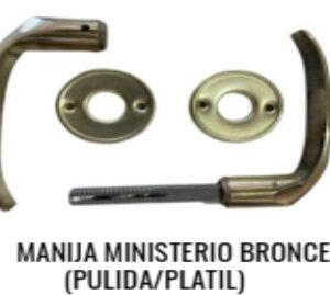 MANIJA MINISTERIO BRONCE PULIDO R/CH GIRATORIA