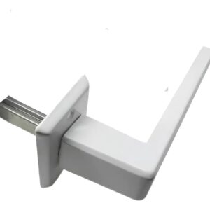 MANIJA BISELADA ALUMINIO PULIDO R/ALU GIRATORIA BLANCO
