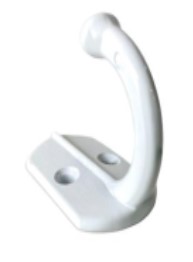 PERCHA 1 GANCHO COLOR BLANCO