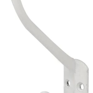 PERCHA 2 GANCHO COLOR BLANCO