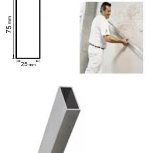 Regla de aluminio 70x20x100