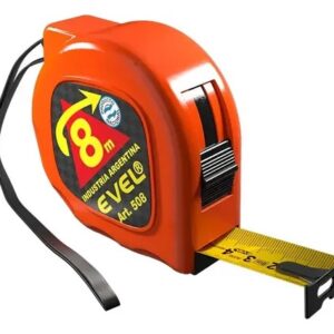 CINTA METRICA ANCHO 25MM.AUTOMATICA C/FRENO/ENGANCHE 8 MTS.