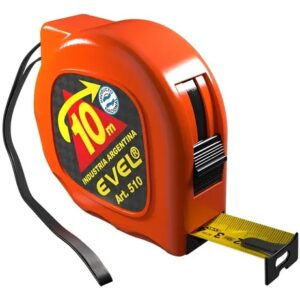 CINTA METRICA ANCHO 25MM.AUTOMATICA C/FRENO/ENGANCHE 10 MTS.