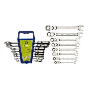 SET DE LLAVES COMB. C/CRIQUE ARTICULADA 8PZ 19-8-H