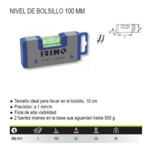 NIVEL DE BOLSILLO 100 MM (POCKET) 982-10-1