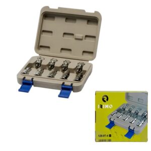 JUEGO 9 VASOS CON PUNTA 1/2" TORX T20-60 129-9T-4