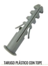 TARUGO PLASTICO CON TOPE N°10 400 UND